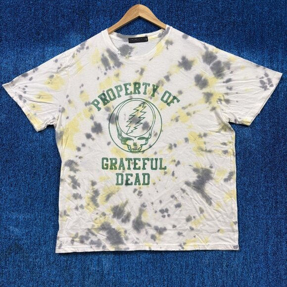 Grateful Dead “Property of Grateful Dead” Tie Dye Graphic Rock Band T-Shirt Size - Picture 1 of 4